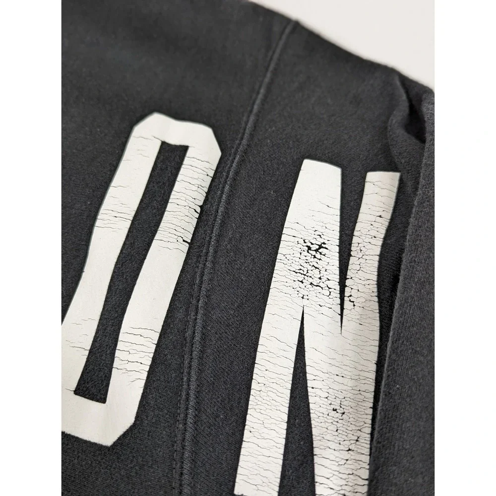 Champion Reverse Weave‎ Hoodie Sweatshirt Black Hooded Pullover Sports Sz 2XL